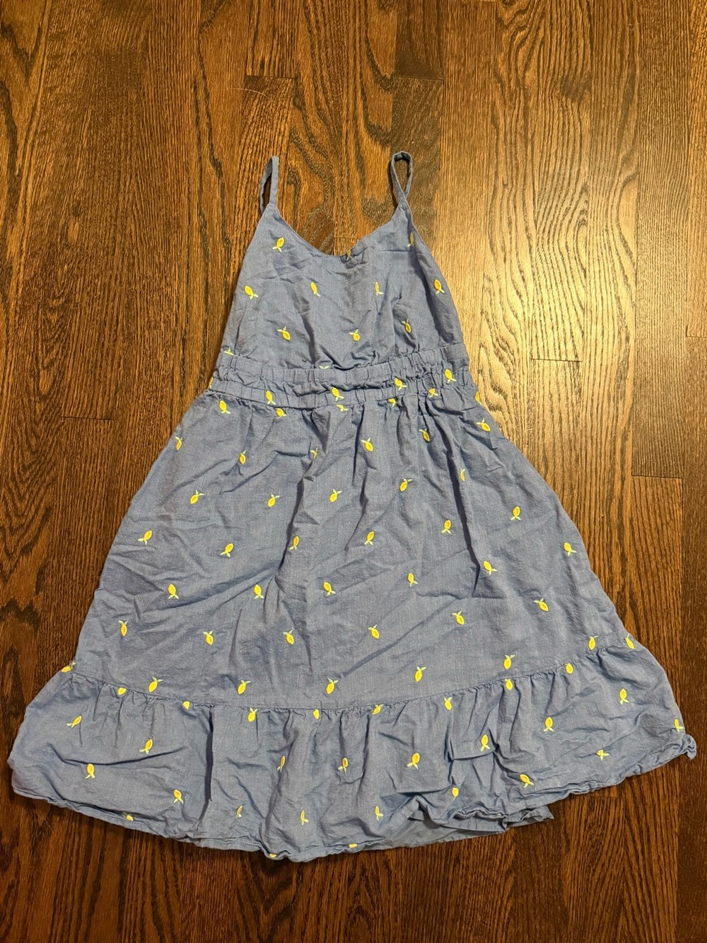 Cat & Jack Blue Sundress with Yellow Lemon Print